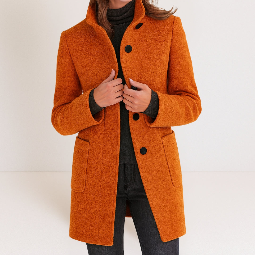 Charlotte | Manteau classique en laine mélangée