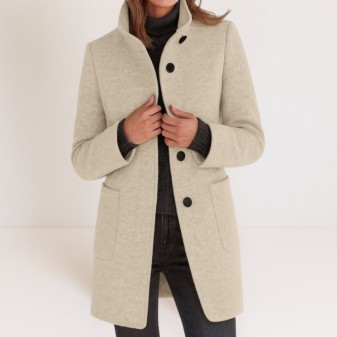Charlotte | Manteau classique en laine mélangée
