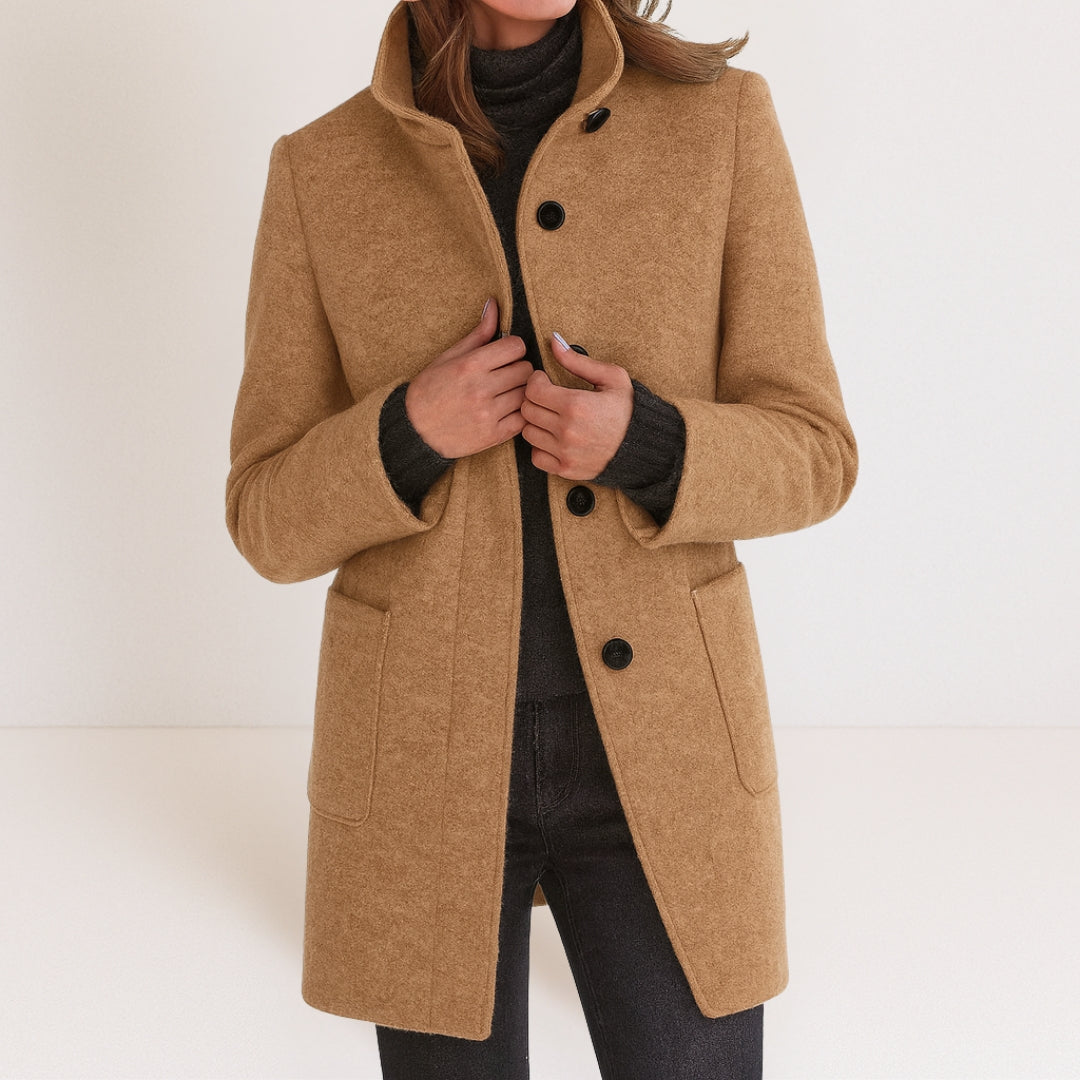 Charlotte | Manteau classique en laine mélangée