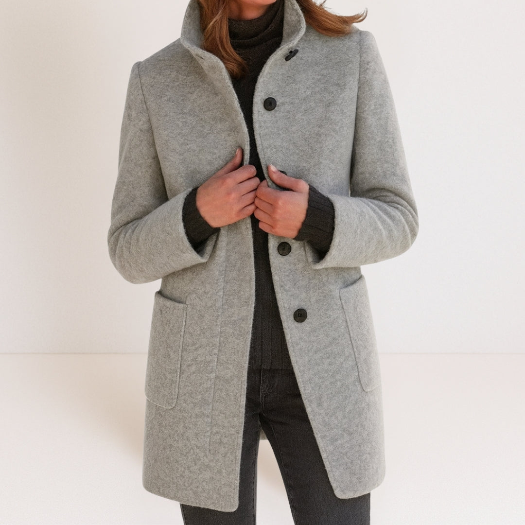 Charlotte | Manteau classique en laine mélangée