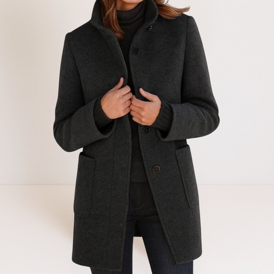 Charlotte | Manteau classique en laine mélangée