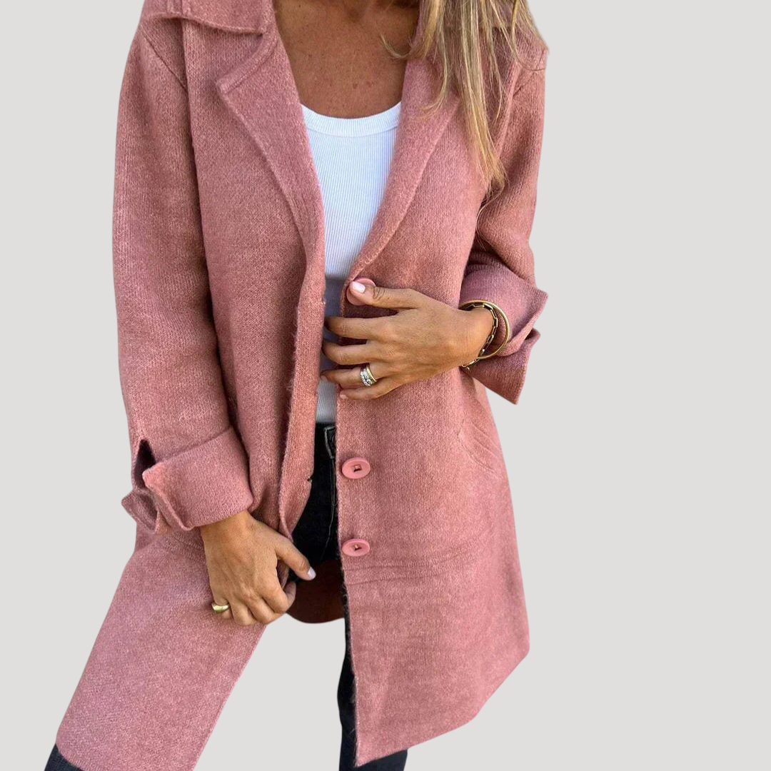 Prune | Manteau long décontracté à revers