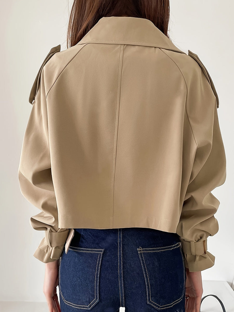 Evelyn | Trench kaki à revers