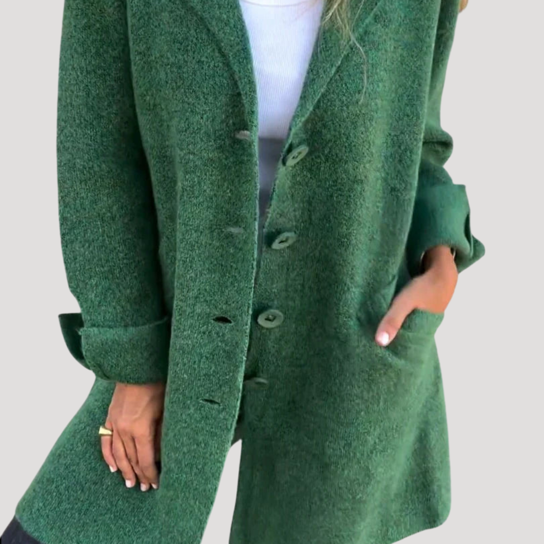 Prune | Manteau long décontracté à revers