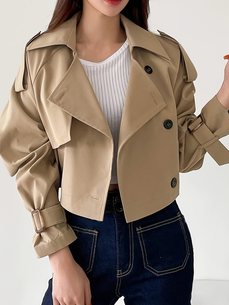 Evelyn | Trench kaki à revers