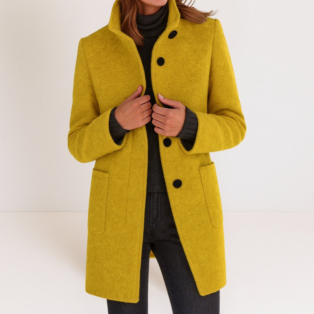 Charlotte | Manteau classique en laine mélangée