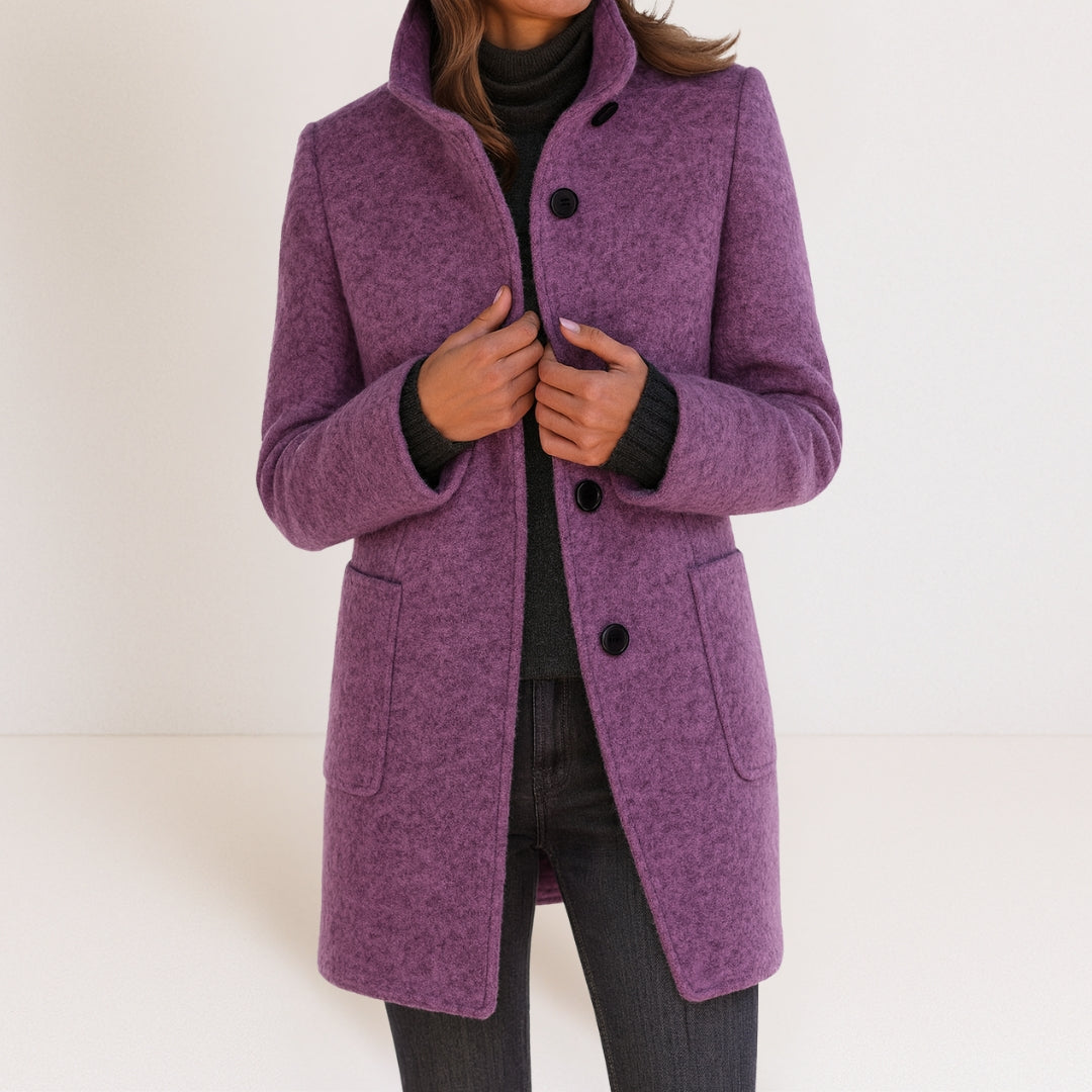 Charlotte | Manteau classique en laine mélangée
