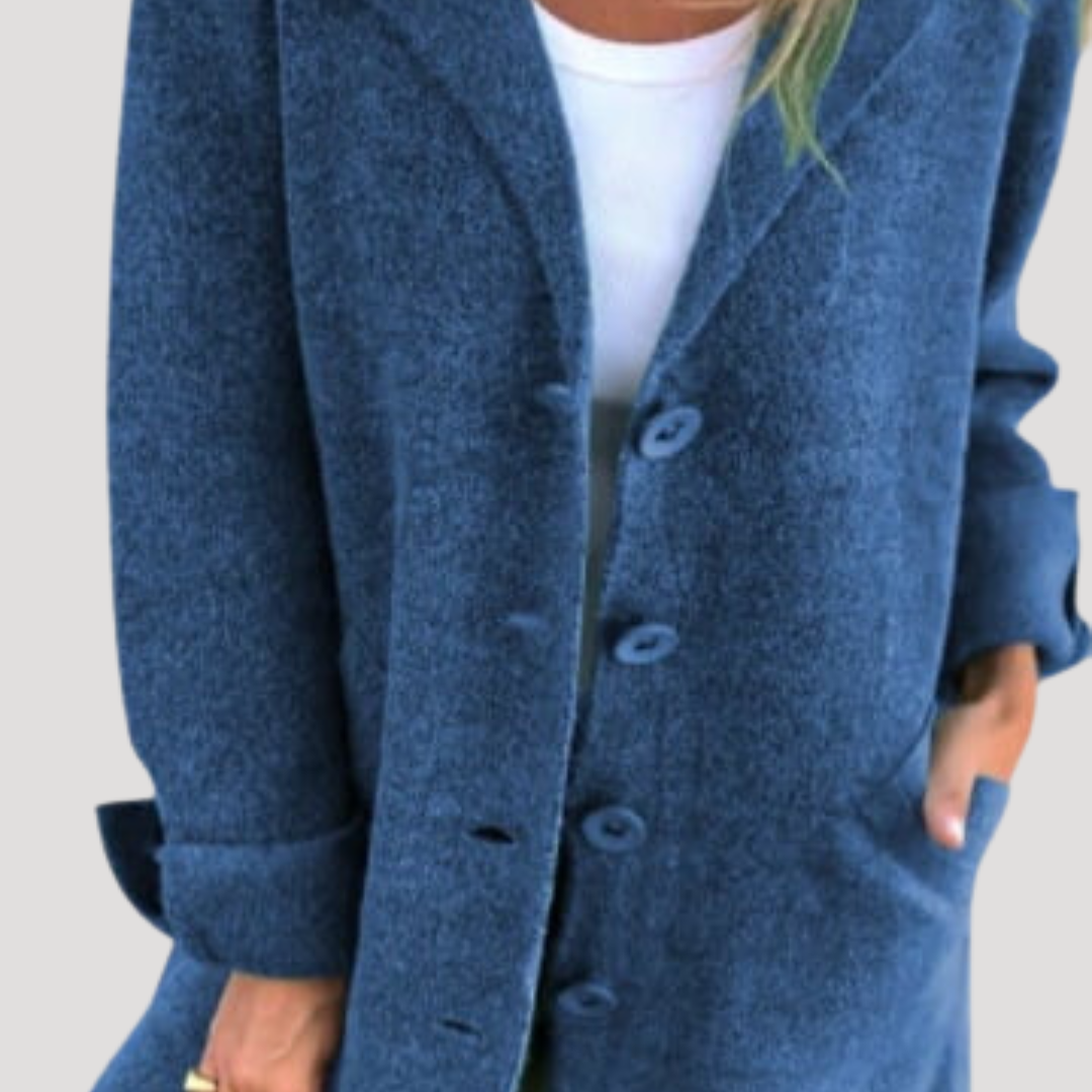 Prune | Manteau long décontracté à revers
