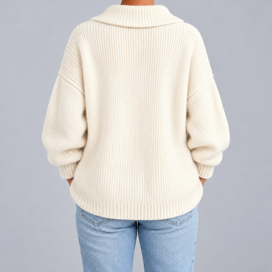 Chiara | Cardigan ample à col et boutons