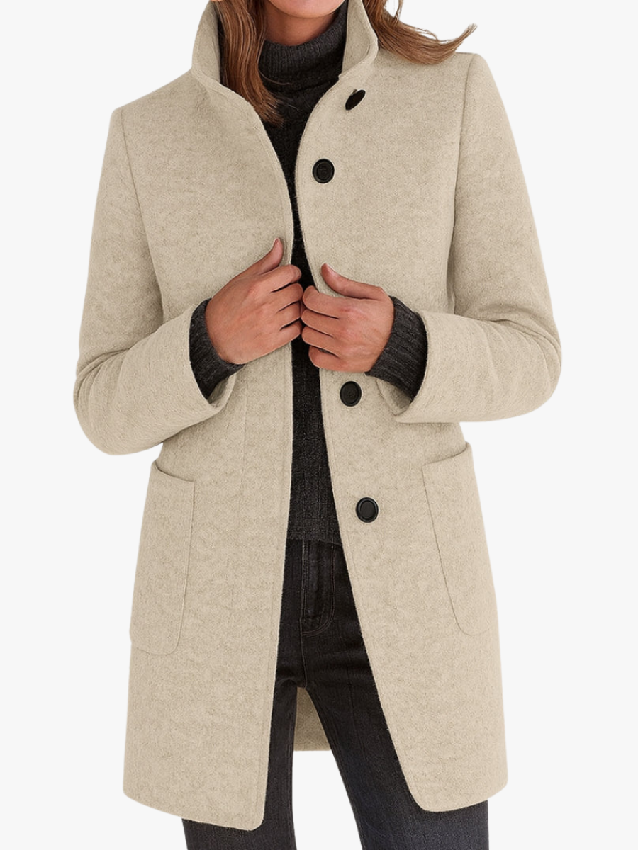Charlotte | Manteau classique en laine mélangée