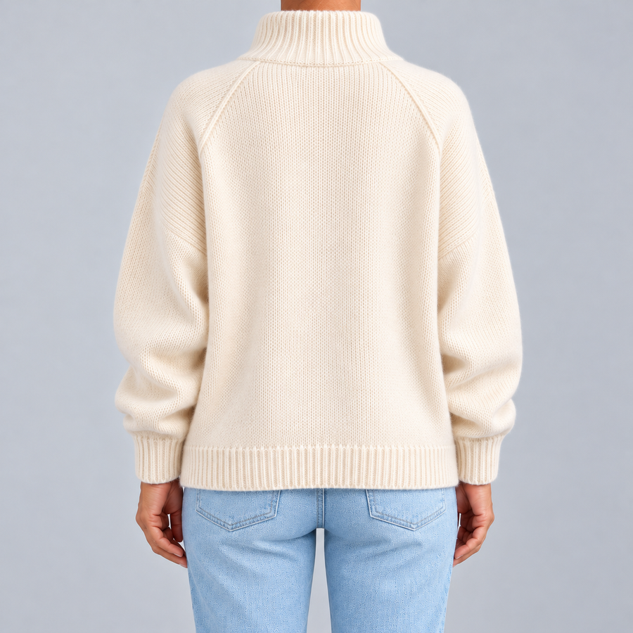 Dafne | Cardigan zippé à col montant