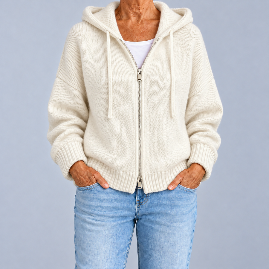 Camilla | Cardigan zippé à capuche