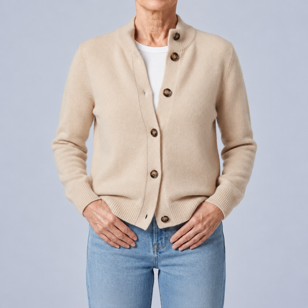 Vittoria | Cardigan à col montant et boutons