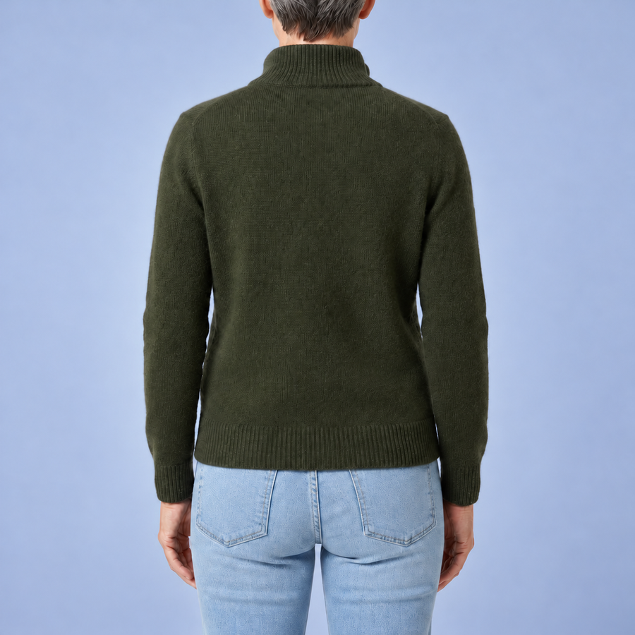 Noemi | Cardigan zippé à col montant