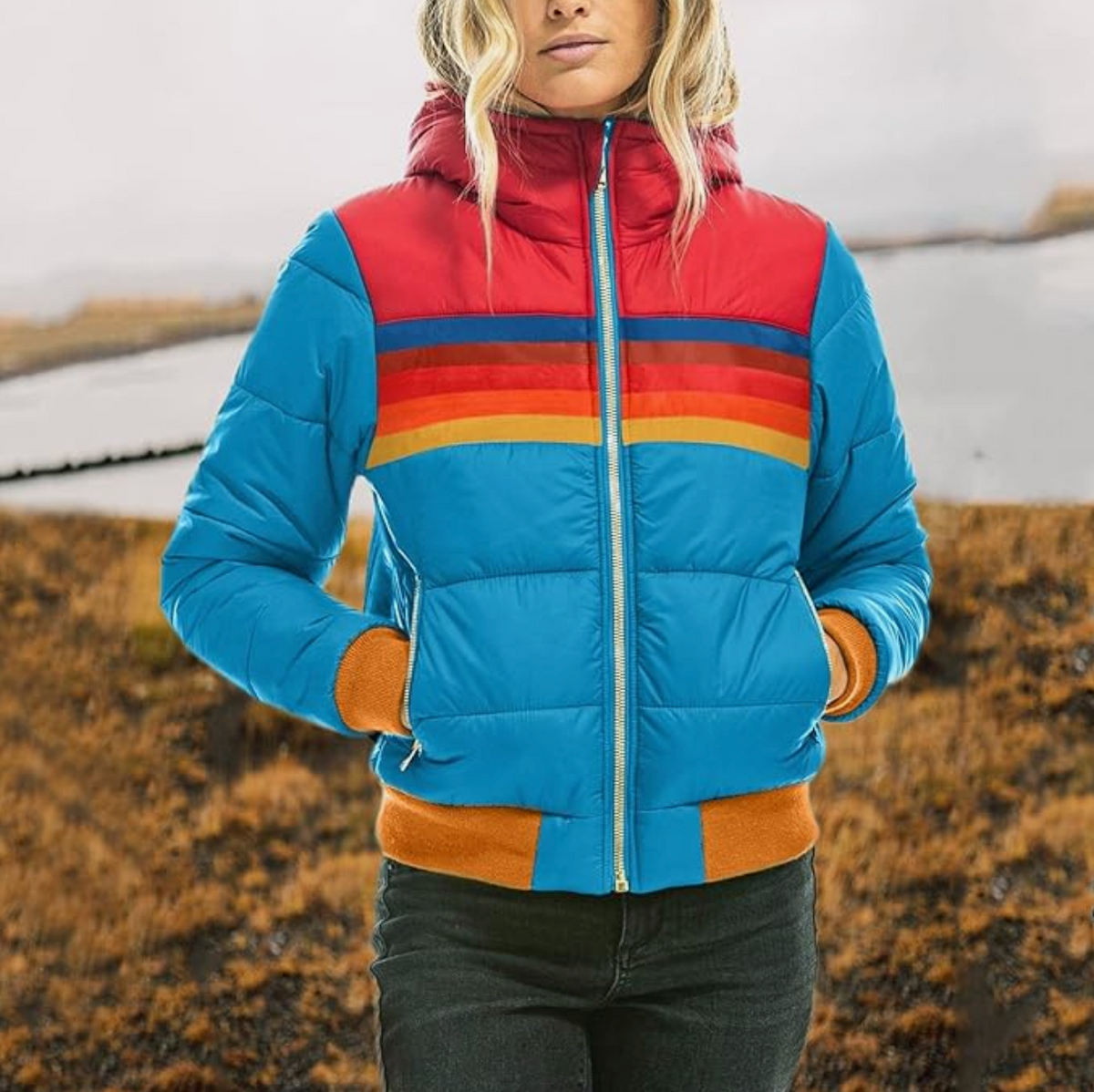 Lucie | Veste à capuche en fausse fourrure