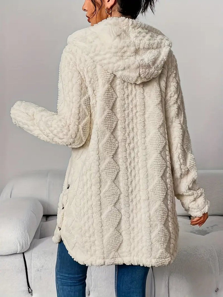 Adèle | Veste polaire oversize à capuche