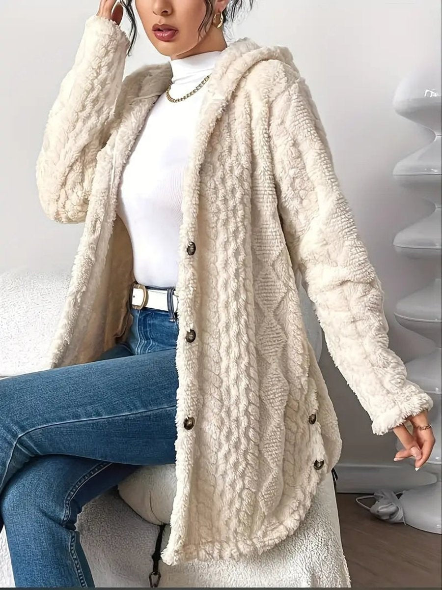 Adèle | Veste polaire oversize à capuche