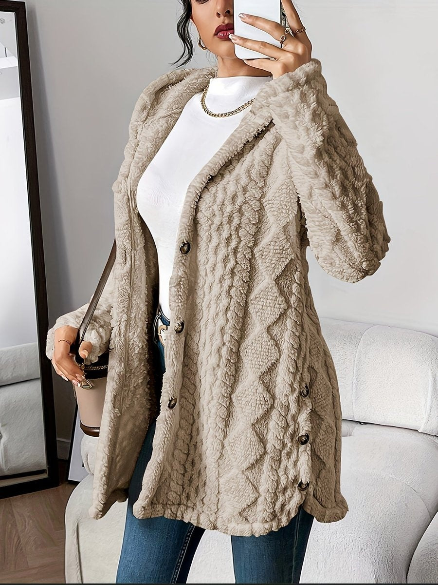 Adèle | Veste polaire oversize à capuche