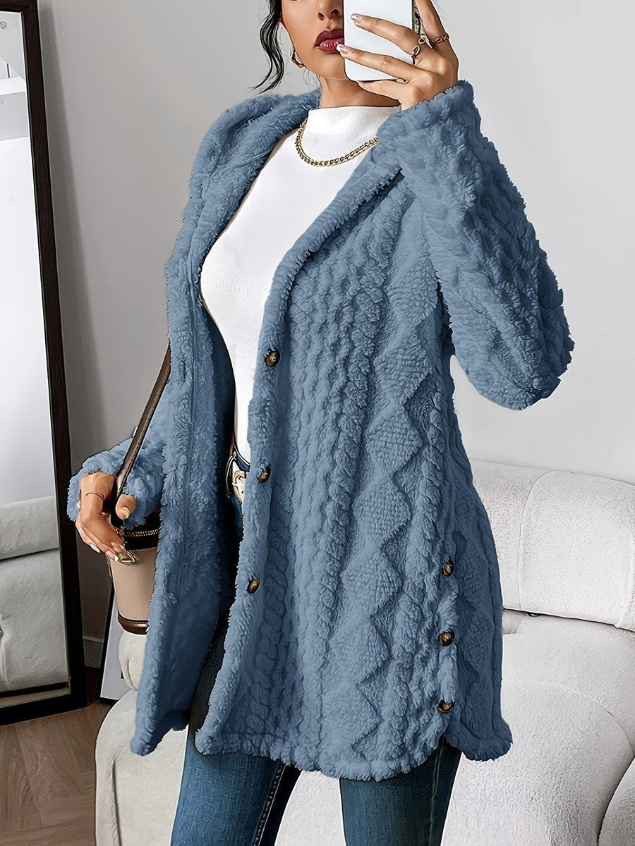 Adèle | Veste polaire oversize à capuche