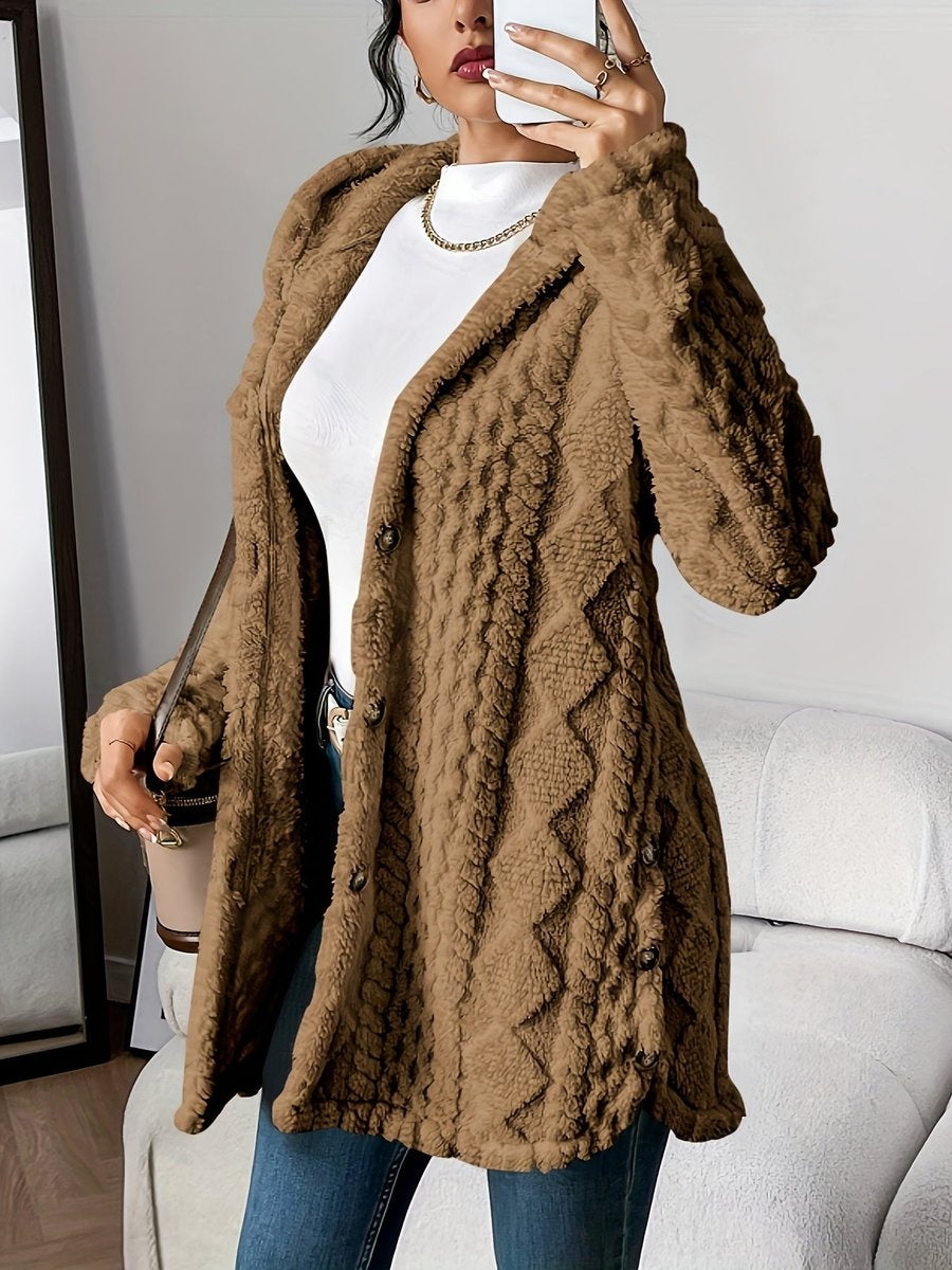 Adèle | Veste polaire oversize à capuche