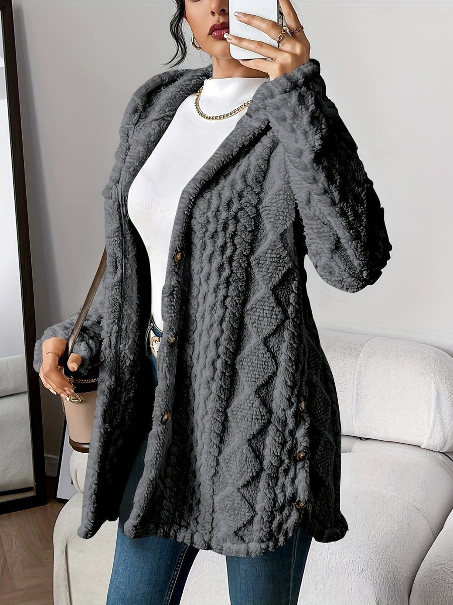 Adèle | Veste polaire oversize à capuche