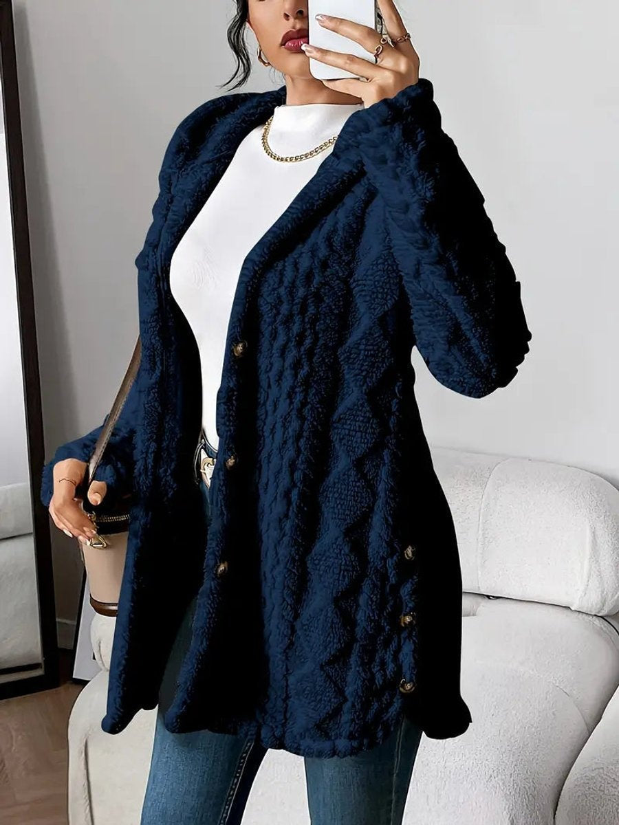 Adèle | Veste polaire oversize à capuche