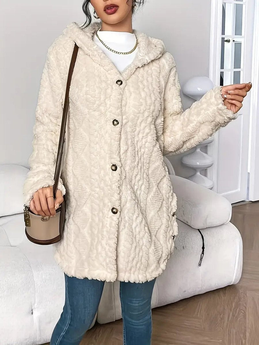 Adèle | Veste polaire oversize à capuche