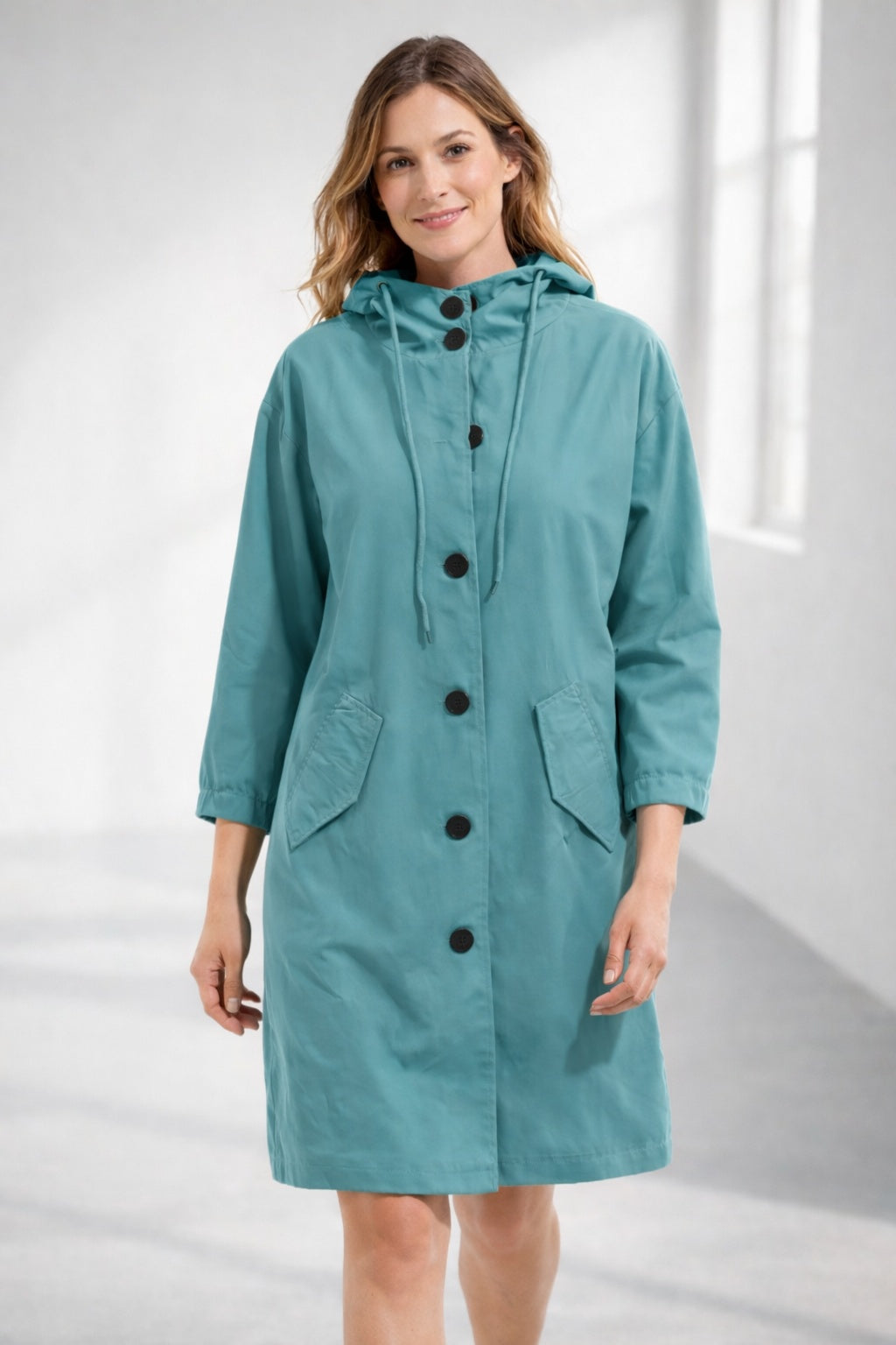 Lucile | Veste légère en coton à capuche