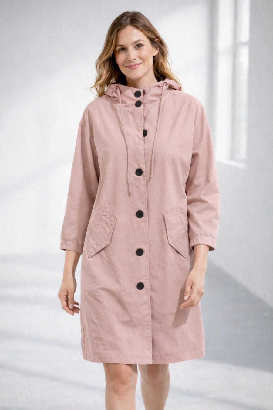 Lucile | Veste légère en coton à capuche
