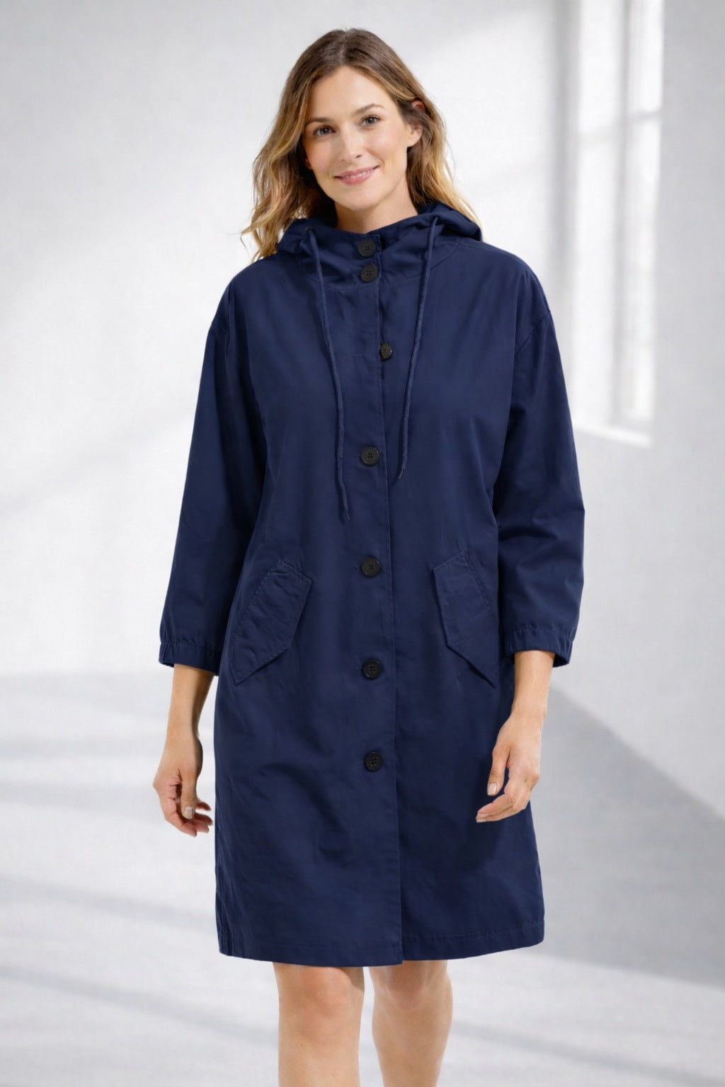 Lucile | Veste légère en coton à capuche