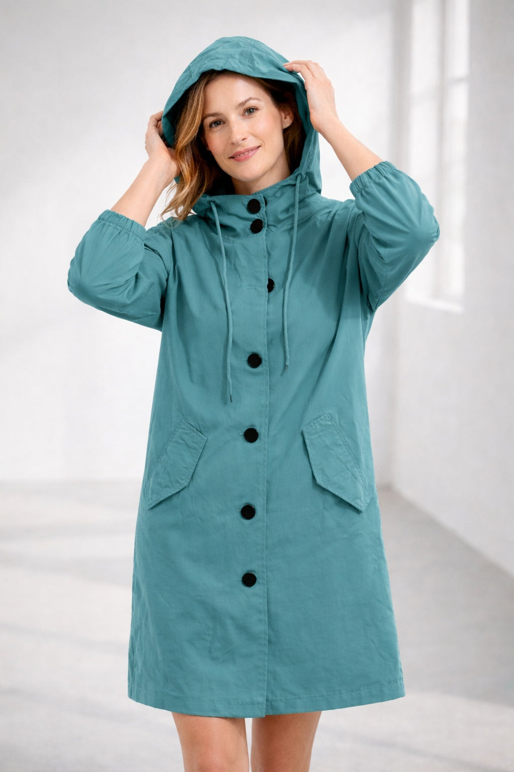 Lucile | Veste légère en coton à capuche