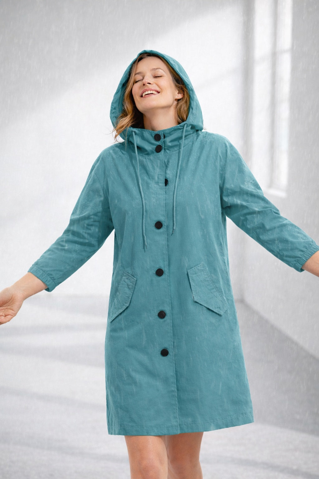 Lucile | Veste légère en coton à capuche