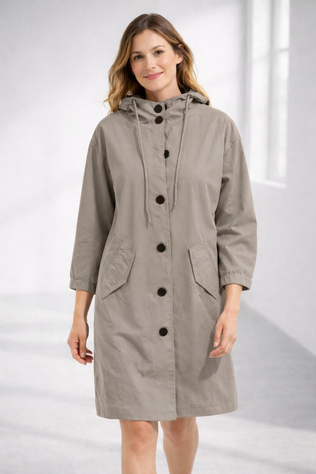Lucile | Veste légère en coton à capuche