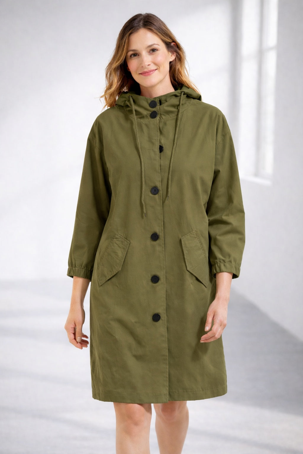 Lucile | Veste légère en coton à capuche