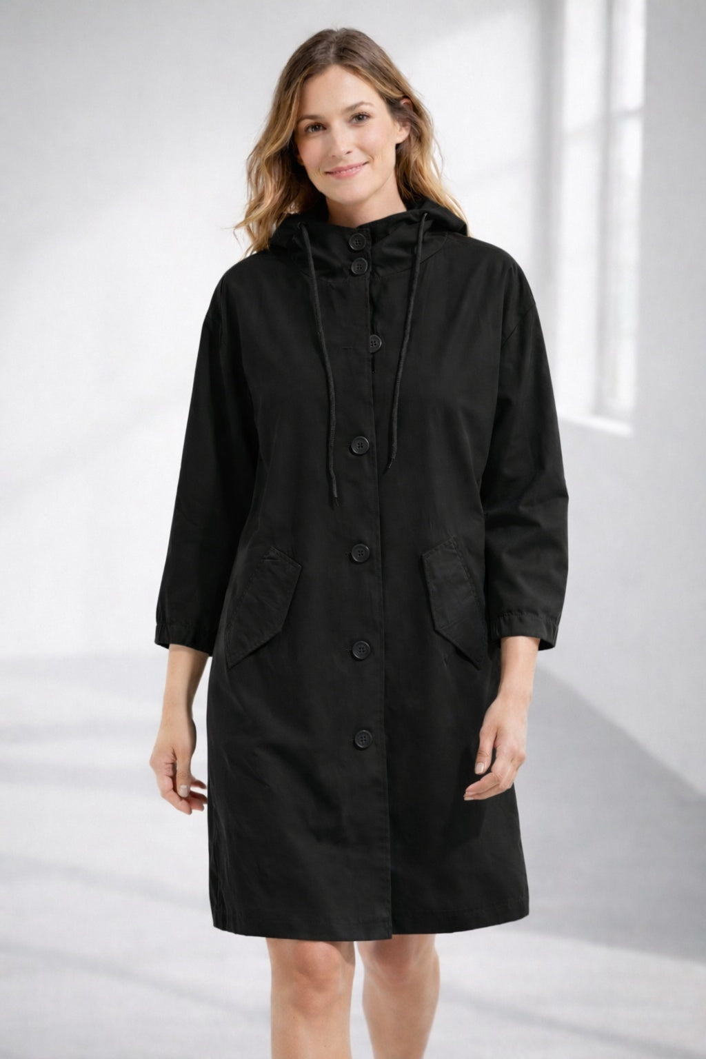 Lucile | Veste légère en coton à capuche
