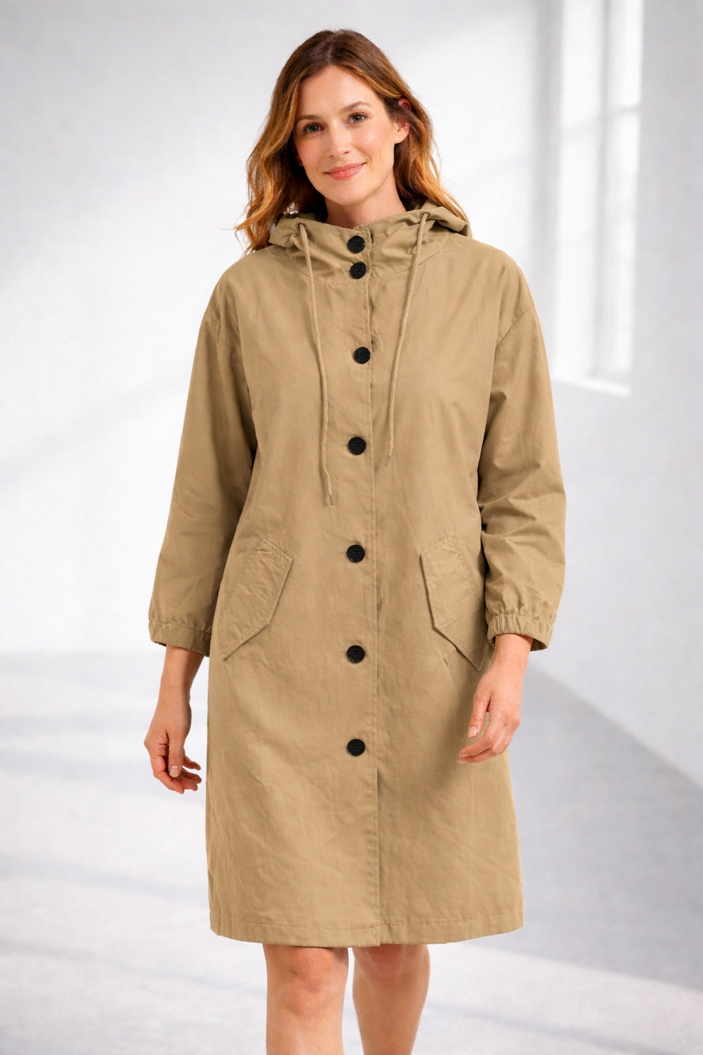Lucile | Veste légère en coton à capuche